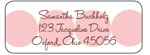 Queen Bee Personalized Return Address Labels - Modern Dots Pink (LBL-11)